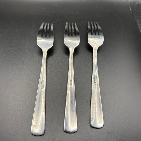Oneida Anderson Stainless Steel Dinner Forks Set Of 3 Vintage 7.25" Long - Picture 2 of 4
